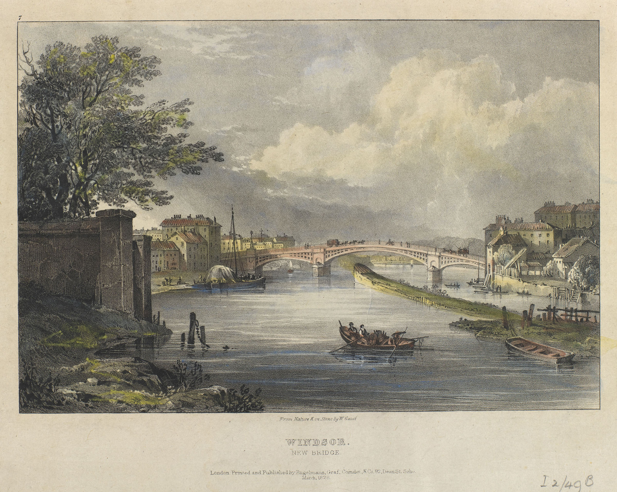 W Gauci (active 1826-54) - Windsor, New Bridge