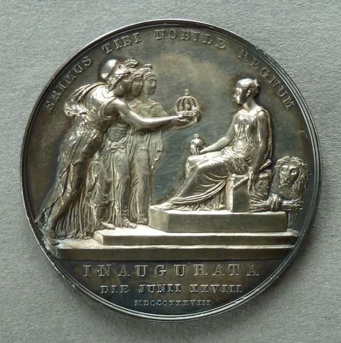 Benedetto Pistrucci (1784-1855) - Medal Commemorating The Coronation Of ...