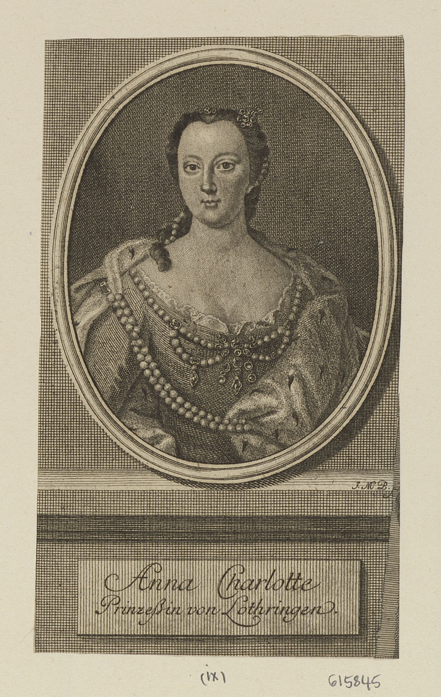 Johann Martin Bernigeroth (1713-67) - Anna Charlotte Prinzessin von ...