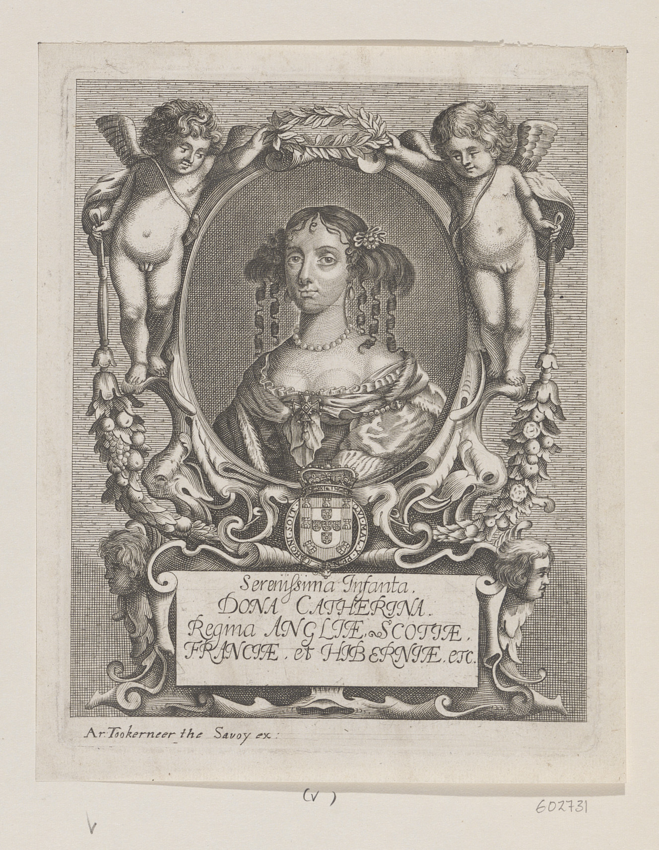 Tooker, A. : near the Savoy, London - DONA CATHERINA Regina ANGLIAE ...
