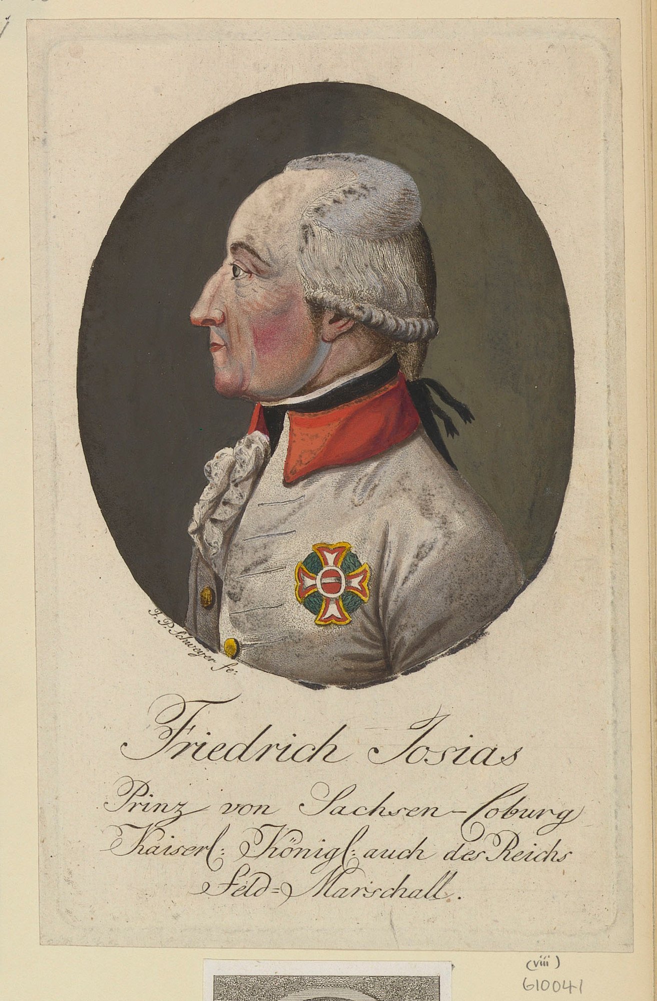 Schweyer, Jeremias Paul (1754-1813) - Friedrich Josias Prinz con ...