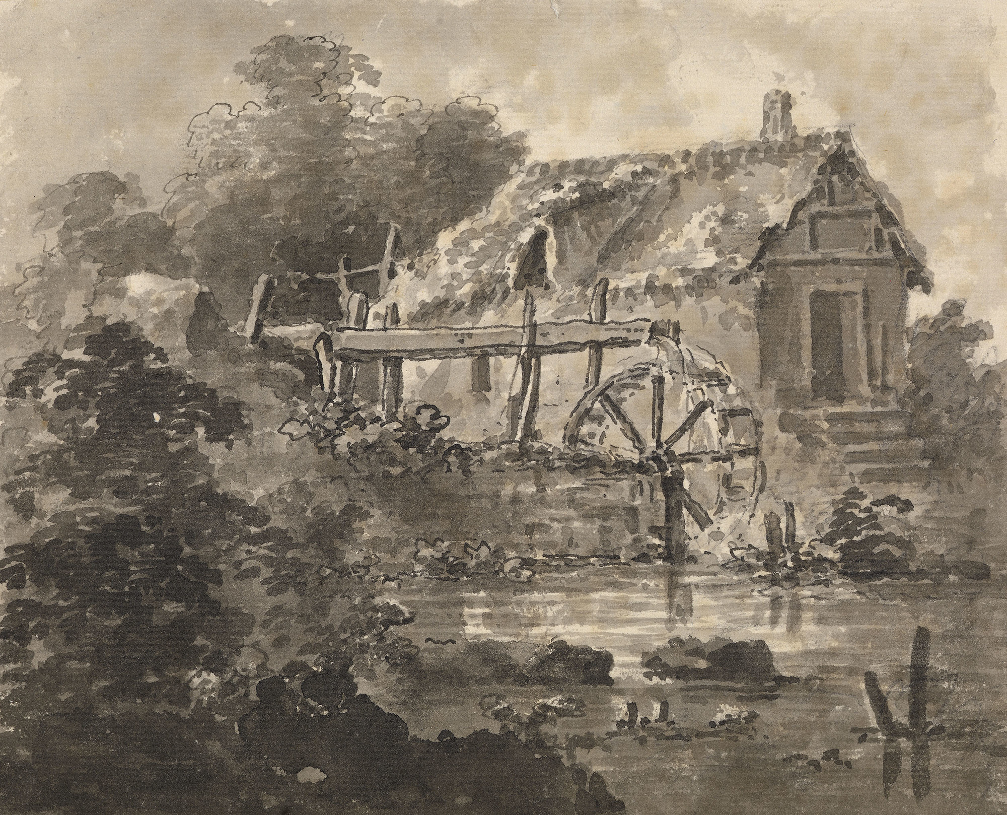 Princess Elizabeth, Landgravine of Hesse-Homburg (1770-1840) - A Watermill