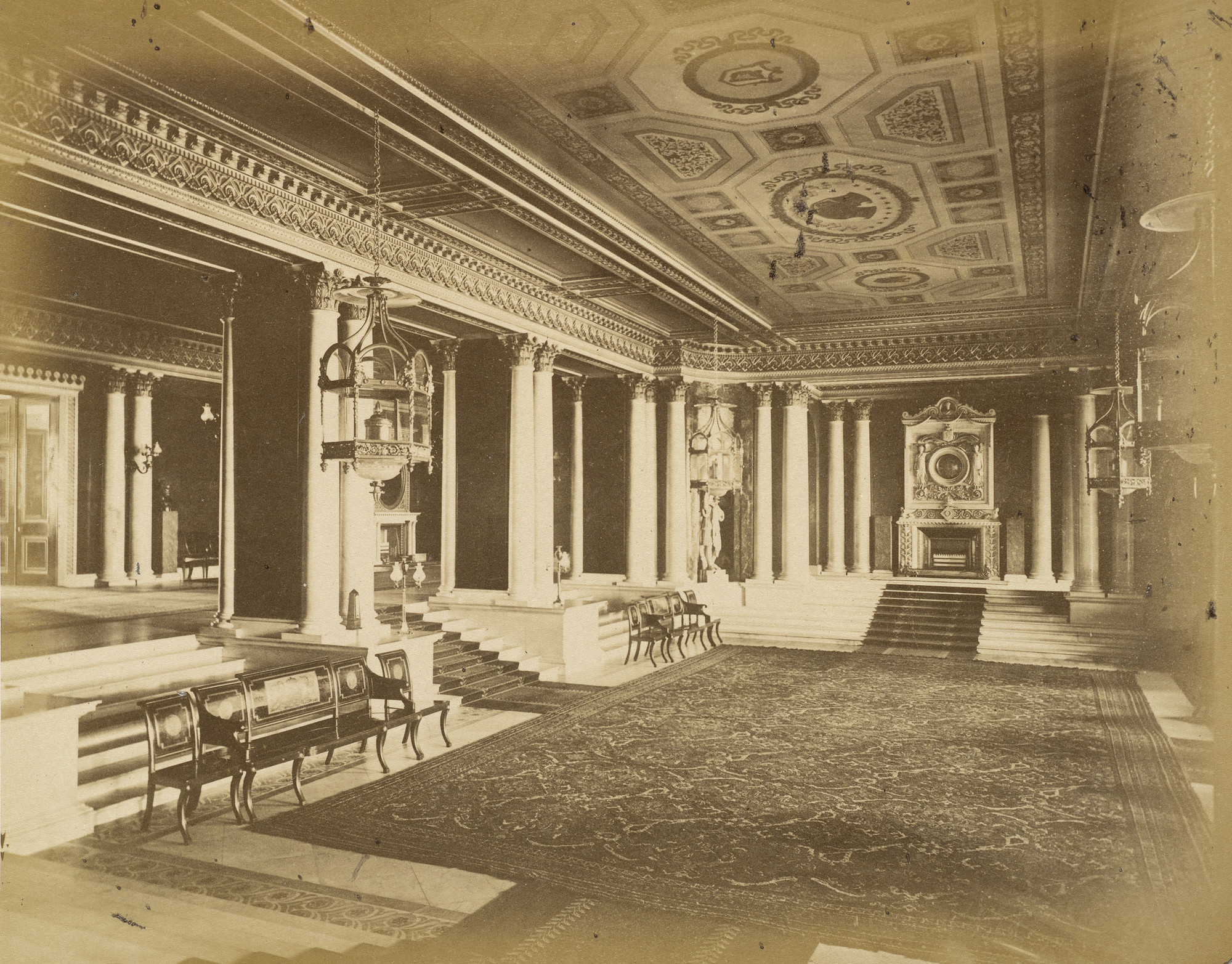 Hills & Saunders (1852-2019) - Grand (Marble) Hall, Buckingham Palace