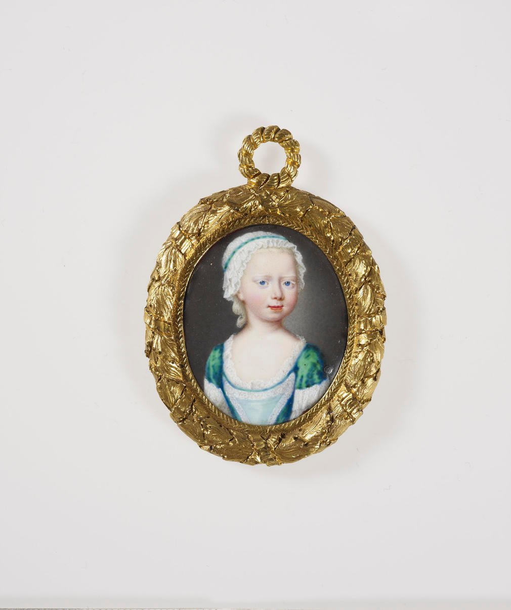 Amelia was the third child and second daughter of George II and Caroline of Ansbach. This portrait, painted from life, shows the Princess about four years old and was probably painted at the time of her grandfather's coronation as George I in 1714. She an