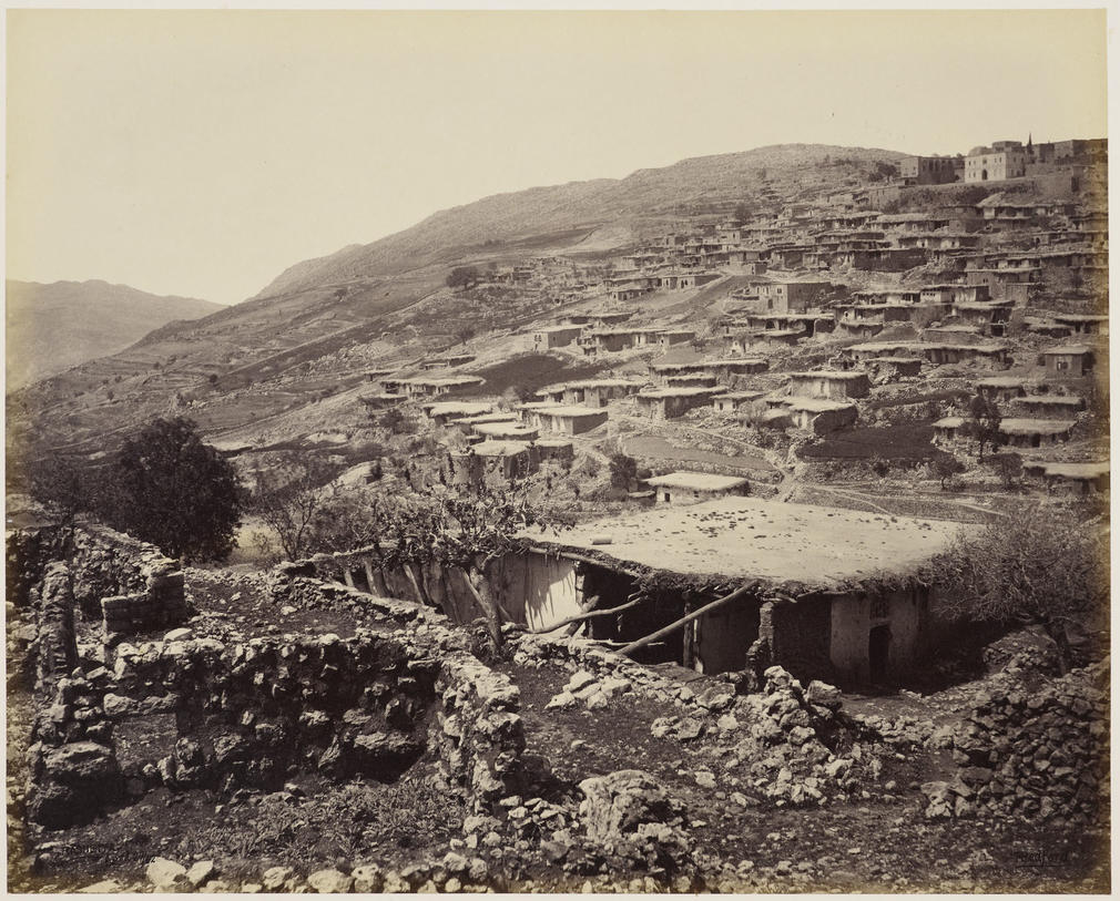 Rashaya, a mostly Druze-inhabited town, was the scene of conflict in June 1860. The Prince wrote: 'In this town, 400 to 500 Christians were massacred and we saw still the remains of the burnt houses.' In July, the conflict spread from this area into Damas