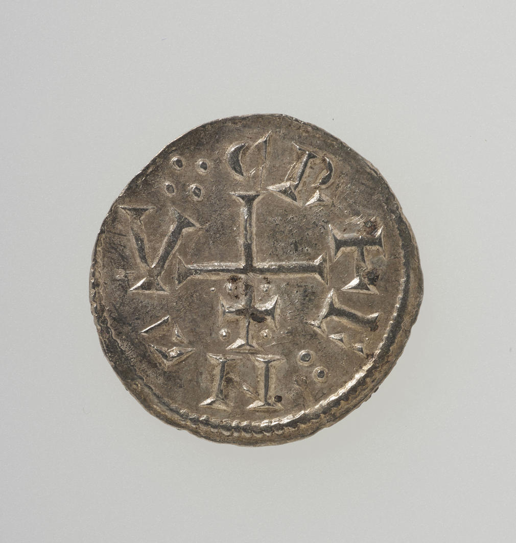 1 coin : silver.Obverse: CNVT REX around patriarchal crossReverse: CVNNETTI around small cross