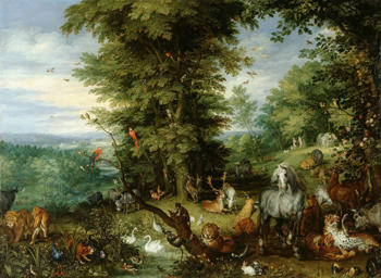 Adam and Eve in the Garden of Eden, 1615