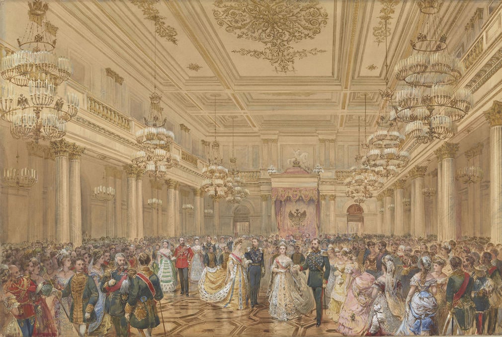 The Bal Polonais at the Winter Palace, St Petersburg, 23 January 1874