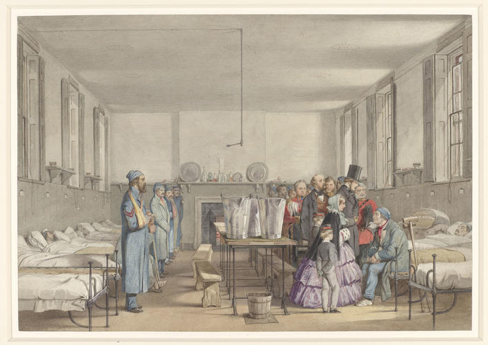 The visit of Queen Victoria and Prince Albert to Fort Pitt Military Hospital, 3 March 1855