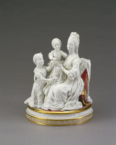 Queen Charlotte with Princess Augusta and Princess Charlotte, the Princess Royal (later Queen Charlotte of Wurttemberg)