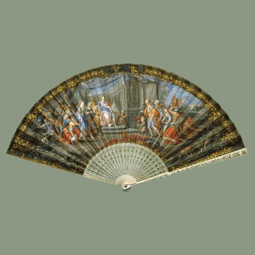 Fan depicting 'The Continence of Scipio'