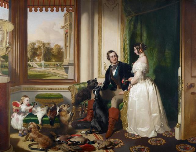 Windsor Castle in modern times: Queen Victoria (1819-1901), Prince Albert (1819-1861) and Victoria, Princess Royal (1840-1901)