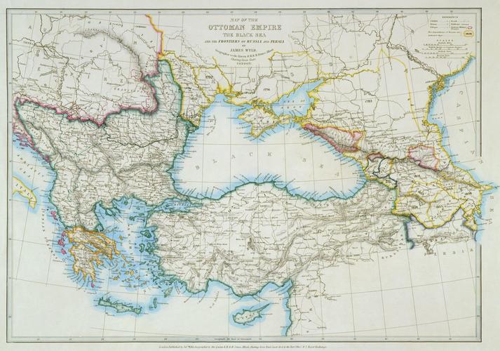 A map of the Ottoman Empire