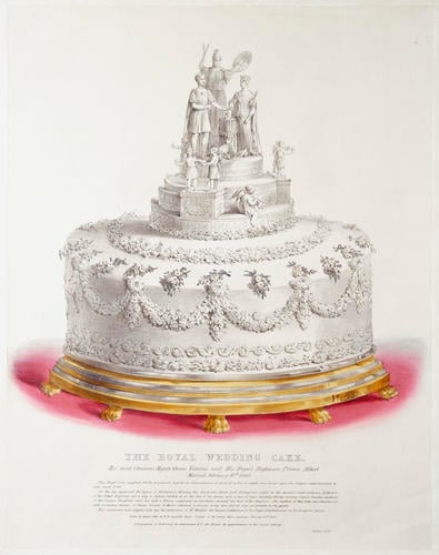 THE ROYAL WEDDING CAKE. Her most Gracious Majesty Queen Victoria and His Royal Highness Prince Albert Married February 10th 1840