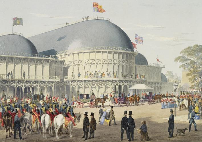 Queen Victoria and Prince Albert visiting the Irish Industrial Exhibition, Dublin