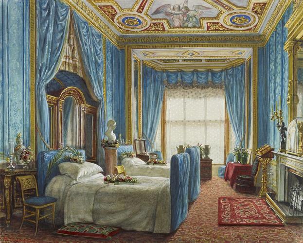 Windsor Castle: the Blue Room, looking toward the window