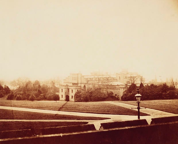 Royal Mews at Windsor from the South Terrace, 1853 [Album: Calotypes III]