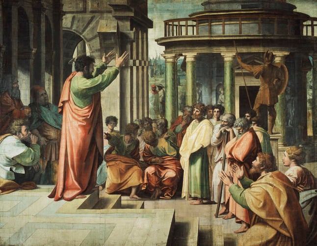 St Paul Preaching at Athens