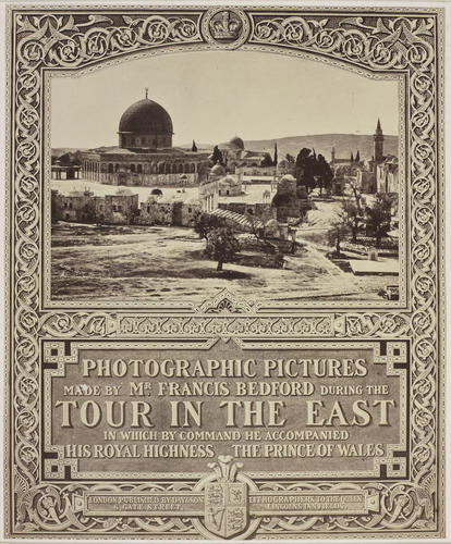 Photographic title page: 'Photographic Pictures made by Mr Francis Bedford during the Tour in the East'