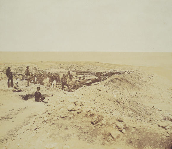 Sailors' Battery. [Crimean War photographs by Robertson]