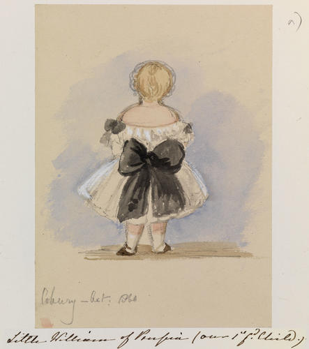 Master: Sketches of the Royal Children by V. R. from 1841-1859
Item: Little William of Prussia (our 1st gd. Child. )