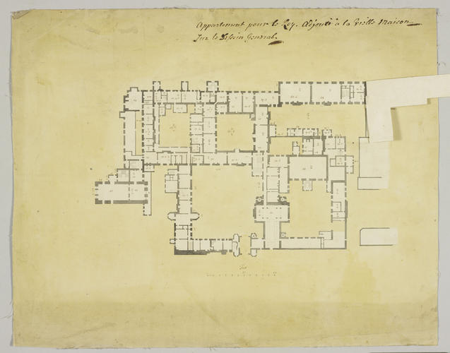 St James's Palace: 'Apartment for the King adjoining the old house, based on an overall layout'