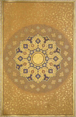 Master: Padshahnamah پادشاهنامه (The Book of Emperors) ‎‎
Item: The Padshahnamah : opening shamsah (sunburst)