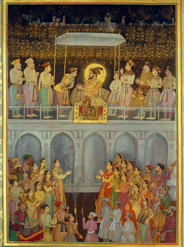Master: Padshahnamah ?????????? (The Book of Emperors) ??
Item: Shah-Jahan honouring Prince Awrangzeb at his wedding (19 May 1637)