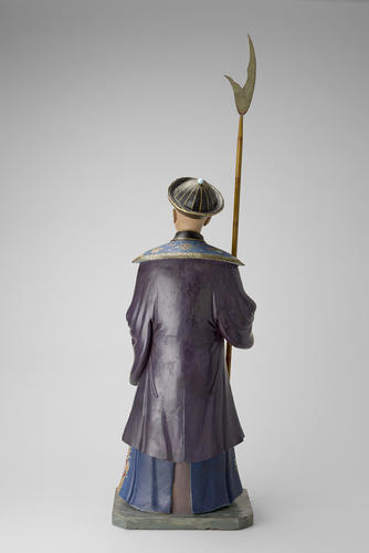 Clay figure of a standing Chinese man