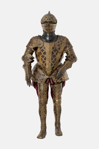 Armour garniture of Sir Christopher Hatton for the field, tourney, tilt and barriers