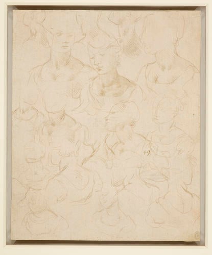 Sketches of a woman, bust length Sketches of a woman, bust length