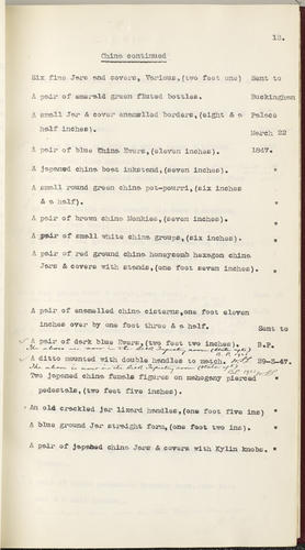Brighton Pavilion : copy of inventories in the public library, Brighton ; v. 1 / W. S. Sands