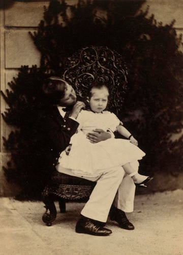 Prince Alfred, later Duke of Saxe-Coburg and Gotha (1844-1900), and Princess Beatrice (1857-1944)