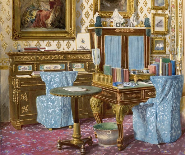 Prince Consort's Sitting Room, Windsor, c. 1860