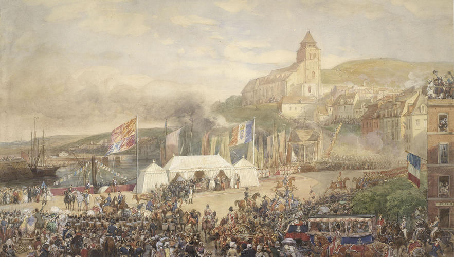 Royal visit to Louis-Philippe: arrival of Queen Victoria at Le Tréport, 2 September 1843 Royal visit to Louis-Philippe: arrival of Queen Victoria at Le Tréport, 2 September 1843