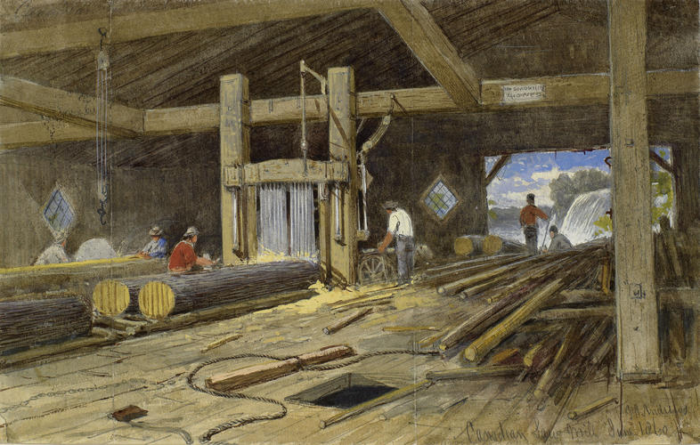 Interior of a Canadian saw-mill