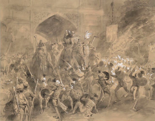 The arrival of the Prince of Wales at Jaipur, 4 February 1876 The arrival of the Prince of Wales at Jaipur, 4 February 1876