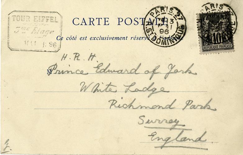 Postcard of Paris Postcard of Paris