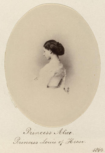 Princess Alice, 2nd daughter of Queen Victoria (1843-78), when Princess Louis of Hesse & by Rhine (1862-77)