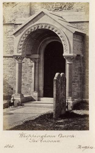 View of the entrance of St Mildred's Church, Whippingham, Isle of Wight View of the entrance of St Mildred's Church, Whippingham, Isle of Wight