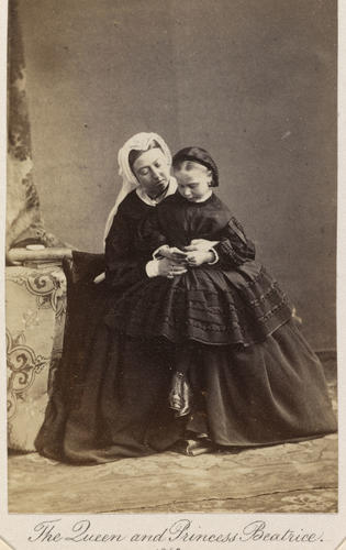Queen Victoria (1819-1901) and Princess Beatrice (1857-1944)