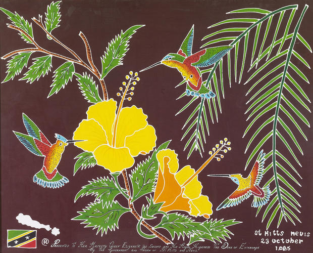 Hummingbird batik