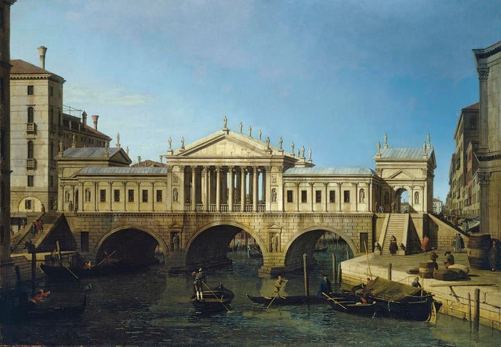 Capriccio View with Palladio's Design for the Rialto Bridge