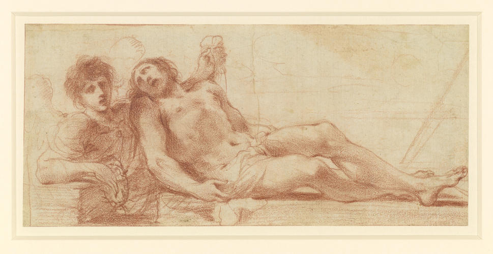 The Dead Christ with an angel The Dead Christ with an angel