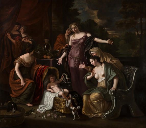 The Infant Hercules Strangling Serpents