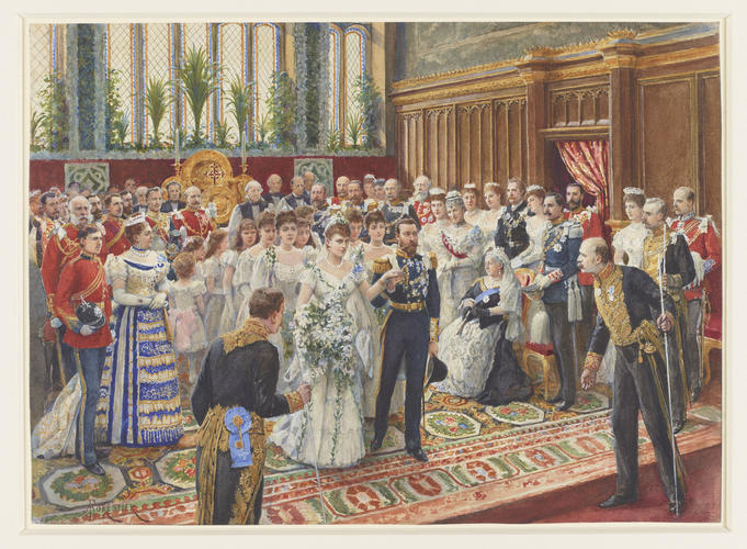The marriage of TRH the Duke and Duchess of York, 6 July 1893 The marriage of TRH the Duke and Duchess of York, 6 July 1893