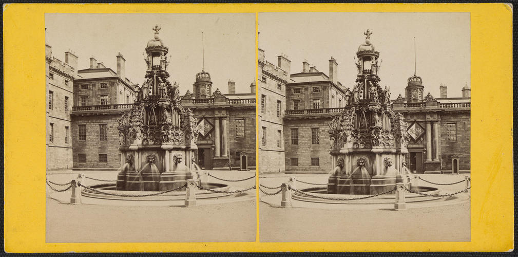 Fountain at Holyrood Palace