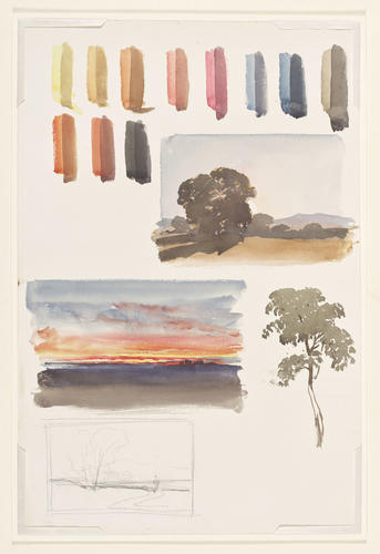 Watercolour practice sheet Watercolour practice sheet