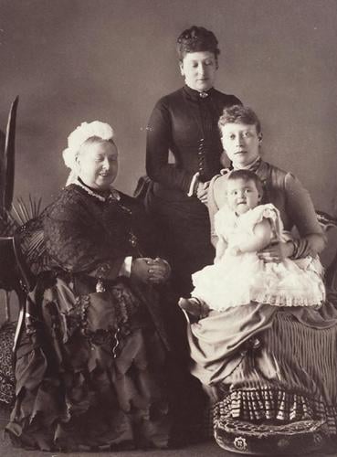 The Four Generations: Queen Victoria, Princess Beatrice, Princess Louis of Battenberg and Princess Alice of Battenberg