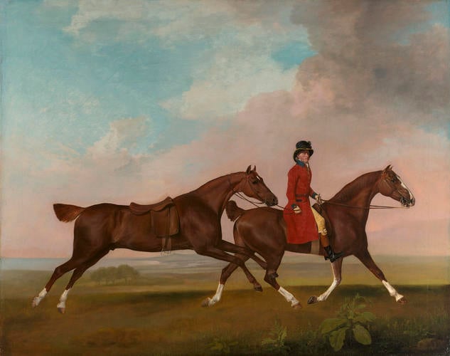 William Anderson with two Saddle-Horses William Anderson with two Saddle-Horses